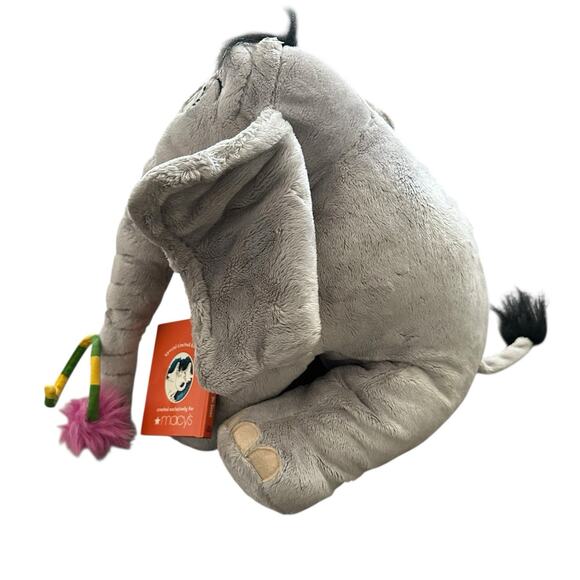 Horton Hears a Who Dr Seuss Plush Macy's 2008 Stuffed Elephant With Book - Picture 2 of 10